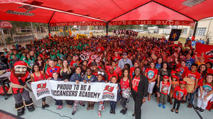 Mort Elementary Buccaneers Academy community event